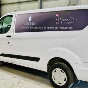 covering camion domaine viticole marquage
