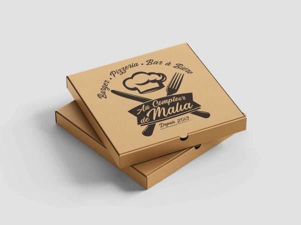 Packaging boite à pizzas