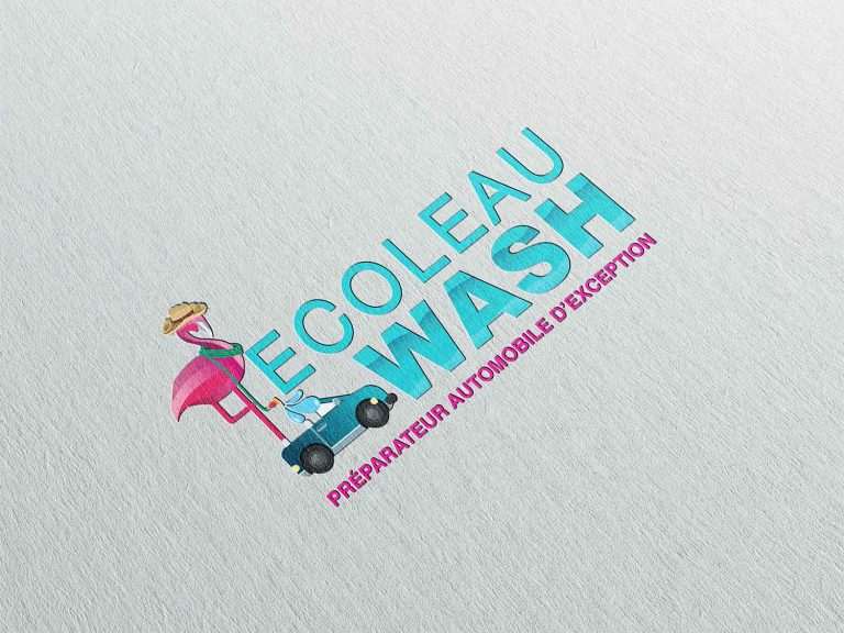Création logo d'un lavage auto